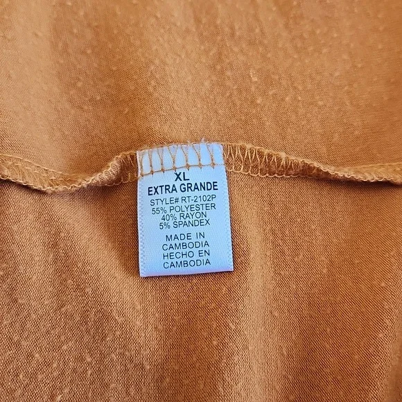 Zenana Premium Autumn Caramel Long Tunic Top or Dress (XL) - Picture 6 of 7